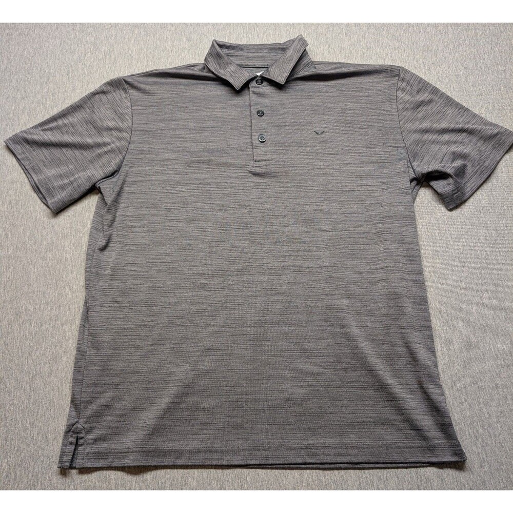 Callaway Golf Polo Shirt Gray Heather Short Sleeve size medium